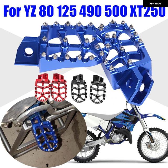 ダート バイク バイク フットレスト フットペグ ヤマハ YZ80 YZ125 YZ250 YZ490 YZ500 YZ 80 125 250 490 500 ペダル部品