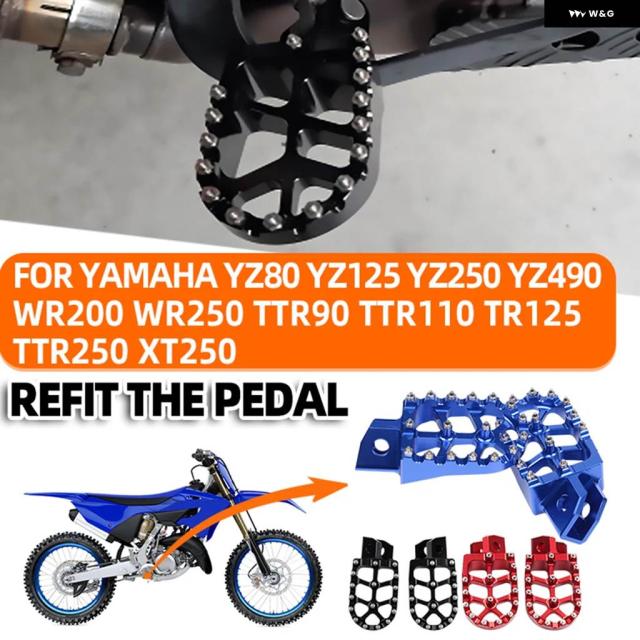 ダート バイク バイク フットレスト フットペグ ヤマハ YZ80 YZ125 YZ250 YZ490 YZ500 YZ 80 125 250 490 500 ペダル部品_2