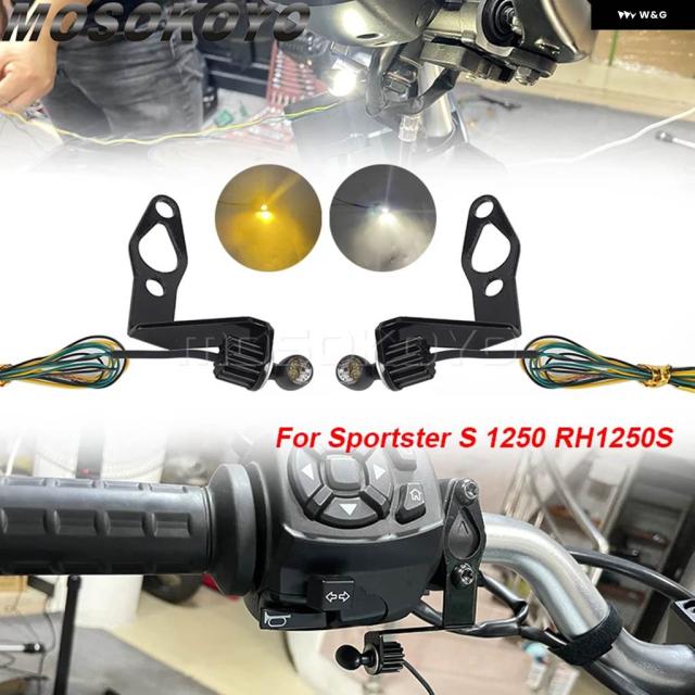 ハーレー スポースター S 1250 RH1250 RH1250S 2021年モデルフロント ハンドルバー ターンシガン インジケーター フラッシャーランプランニングランプウインカーDRL