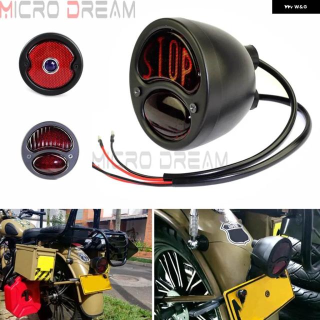 カスタム チョッパー XS650 CAFE RACER オートバイ ストップ テールライト オールド スクール リア ストップブレーキ ランプレトロ テールライト