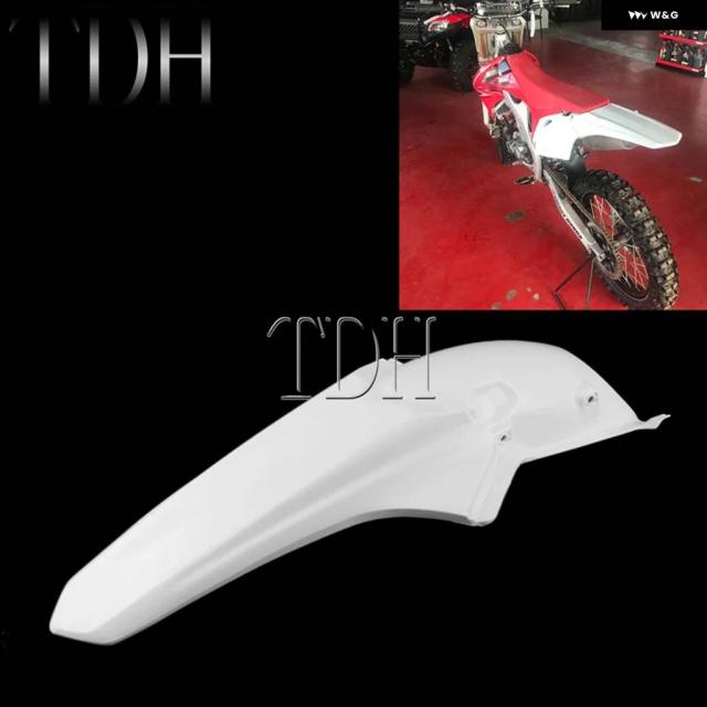 ホンダ CRF250R 10-13 CRF450R 09-12 リアフェンダー ホワイトポリプロピレン マッドガード スプラッシュカバー CRF 450 R 250R 2009-2013