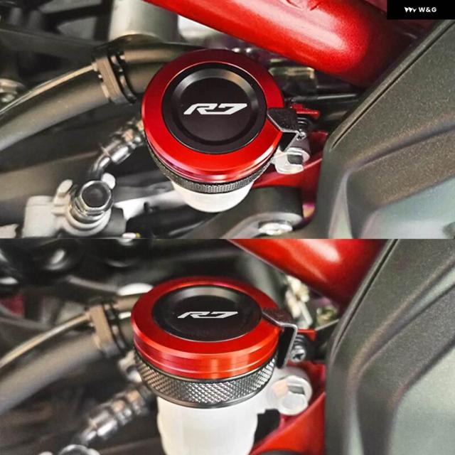 ヤマハ YZF R7 R1 YZFR7 YZFR1 2010-2021 - 23 オートバイ オイル充填キャップ フロントリア ブレーキフルード リザーバー カバー YZF-R7_1
