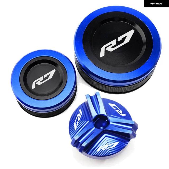 ヤマハ YZF R7 R1 YZFR7 YZFR1 2010-2021 - 23 オートバイ オイル充填キャップ フロントリア ブレーキフルード リザーバー カバー YZF-R7_12