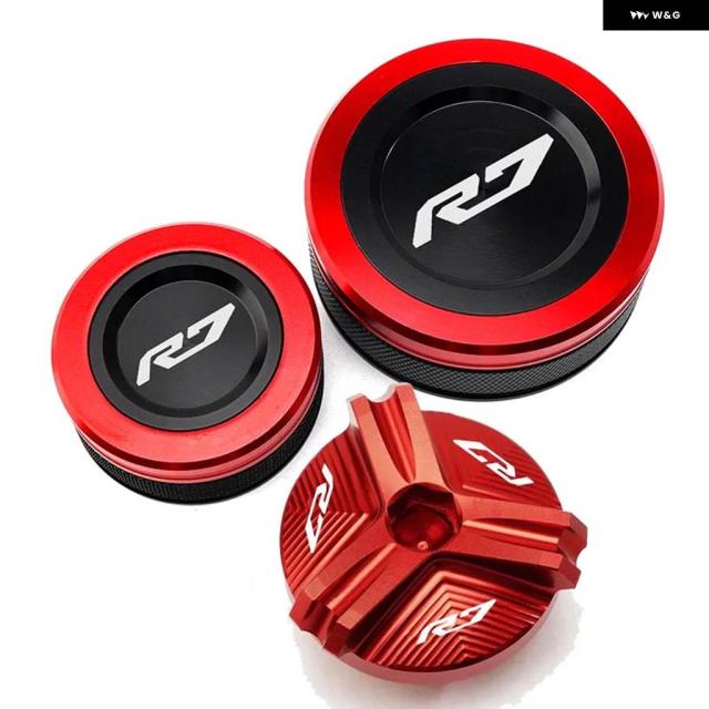 ヤマハ YZF R7 R1 YZFR7 YZFR1 2010-2021 - 23 オートバイ オイル充填キャップ フロントリア ブレーキフルード リザーバー カバー YZF-R7_13