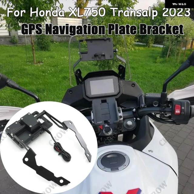 ホンダ XL750 トランサルプ 2023 2024 XL 750 バイク アクセサリー 電話 ホルダー スタンド GPS ナビゲーションプレート ブラケット