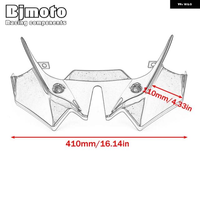 Z650 2024年モデル フロントウイング 固定翼 ディフレクター フェアリング フロントウイング アクセサリー カワサキ Z 650 Z-650 2025 2021 - 2023_3