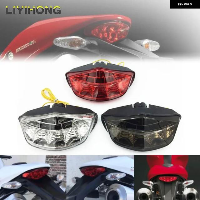 ドゥカティ モンスター659 696 795 796 1100/S/EVO バイク アクセサリー内蔵ブレーキブリンカーランプ用LED テールライト ウインカー