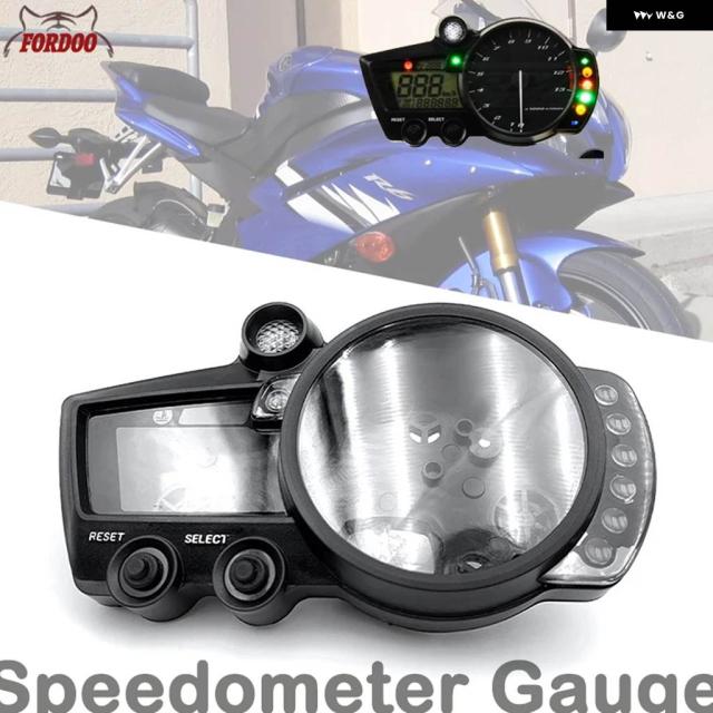R1 02-03 R6 03-05 R6S 06-10 バイク スピード メーター 計器箱 オドメーター タコメーター ハウジング カバー ヤマハ R6 R6S用