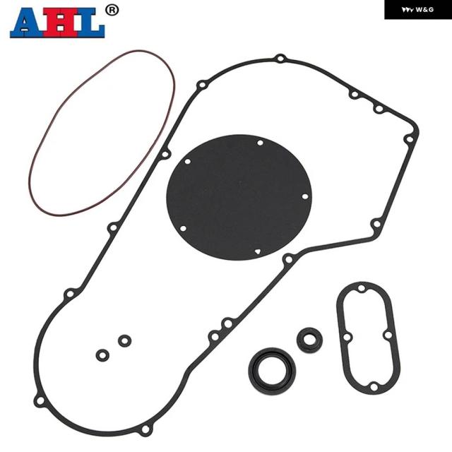 ハーレー スポーツスター 883 1200 XL883 XL1200Cロード用 バイク クラッチプライマリーカバー ガスケットキット FLHR KING FLHP FLSTS VRSCA FLTCU