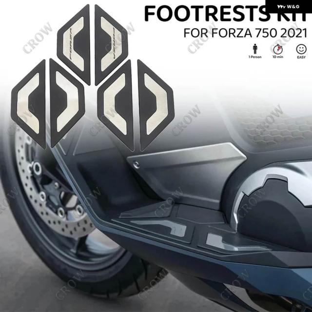 バイク アクセサリー ドライバー フットレスト フットボード フット パッド ペグペダル ホンダ FORZA750 2021 ドライバーペダル
