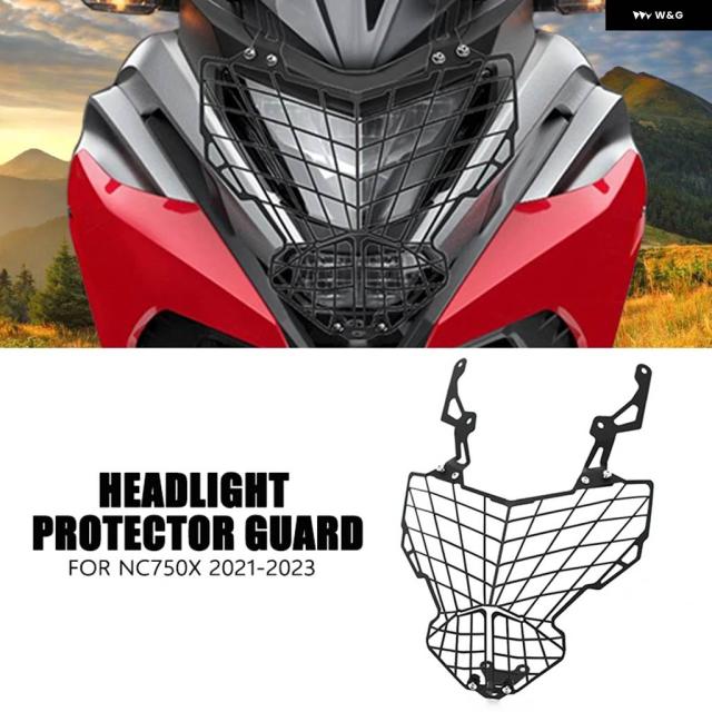 NC750X バイク ヘッドライト プロテクター ヘッドライト グリル プロテクション ガードカバー ホンダ 750X NC750 DCT 2021-2023
