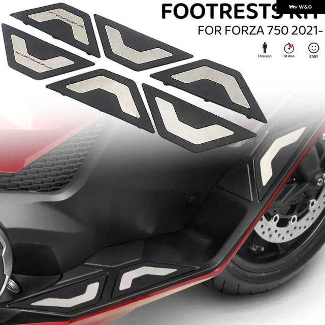 2021年2022年モデル ホンダ FORZA750 2021-2025年モデル向け オートバイ アクセサリー フットレスト フット パッド ペダルプレートパーツ