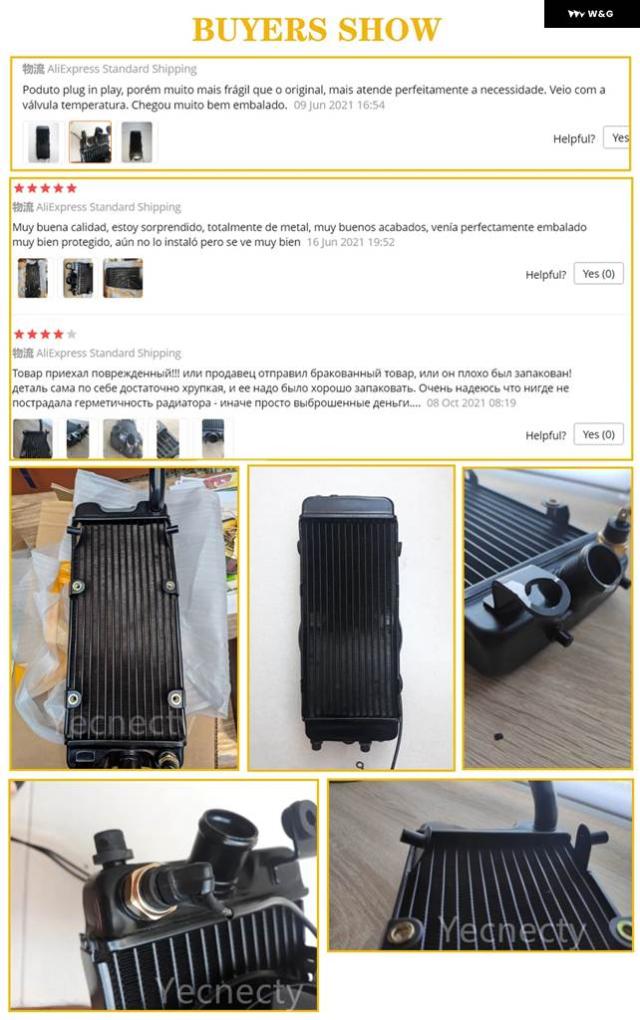 ホンダ VLX 400/600 ホース用 400/600 シャドウ VT600 オートバイ パーツ ウォータータンク ラジエーター クーラー 1セット_5