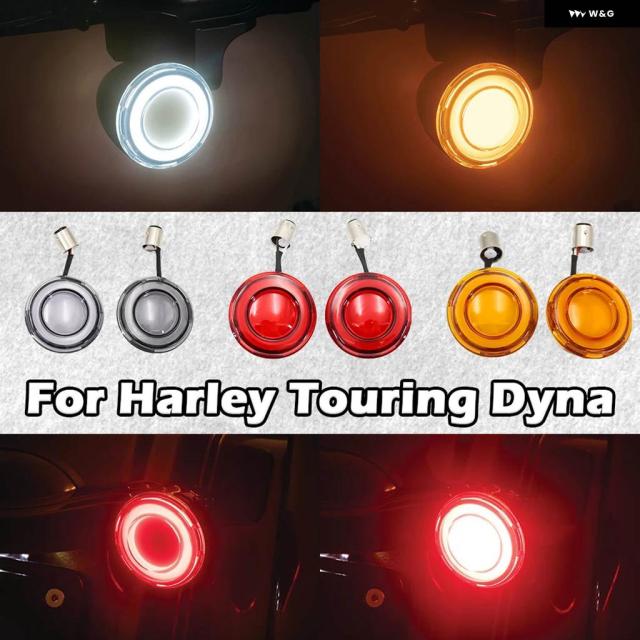 ハーレー ツーリングダイナ 2002-2017 LEDフロントウィンカー変換 1157 バレット スタイル LEDウィンカーキット