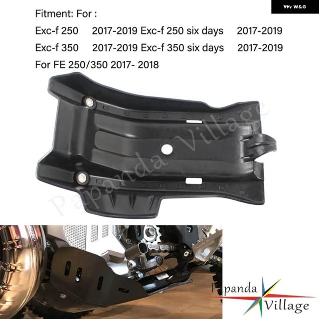 EX-F 250 350 6日間用 2017-2019 2018年用 HUSQVARNA FE 250 350 2017年 2018年 オートバイ 腹部パンスキッドプレートカバー