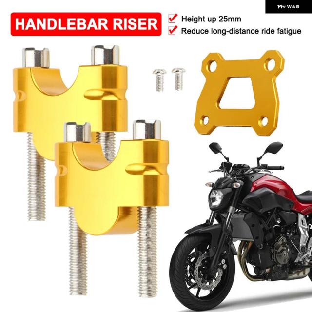 バイク ハンドルバー ライザー アダプター フォーク マウント クランプ ヤマハ MT07 FZ07 MT/2014-2020 トレーサー700 MT-07 MOTO CAGE 2014-2019
