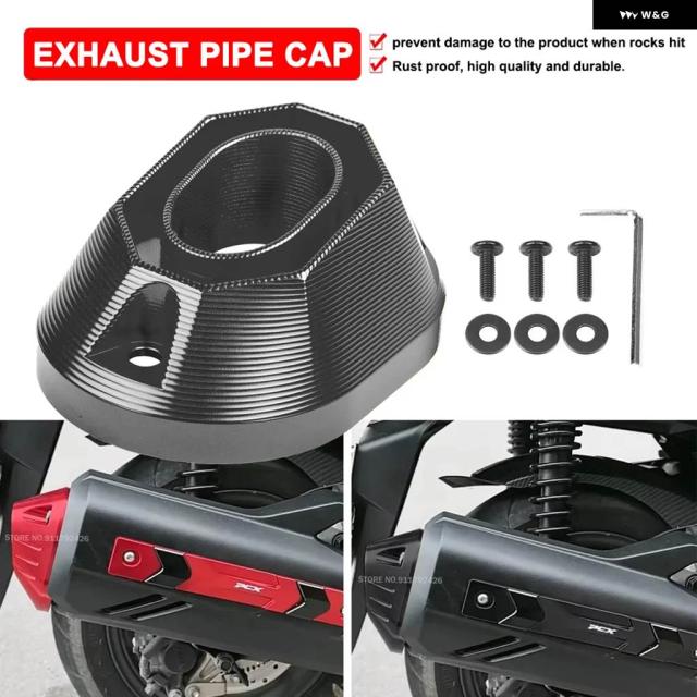 ホンダPCX125PCX160 VARIO160 2020-2024年モデル用 オートバイ マフラーカバー ガード テール防止CNCアルミキャップ