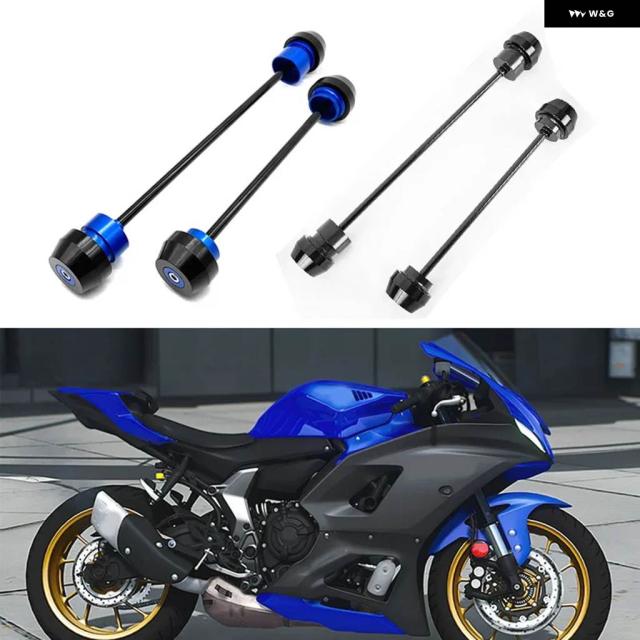 YZF-R7 フロントリア ホイール フォーク アクスルキャップ クラッシュ プロテクター スライダー スピンドルハブ バイク アクセサリー ヤマハ YZF R 7 2021-2023