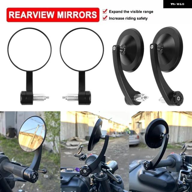 ホンダ ヤマハ 2022年モデル用ハスクバーナSVARTPILEN 401用 汎用 7/8インチ22MM ハンドルバー バックビューサイドミラー アクセサリー