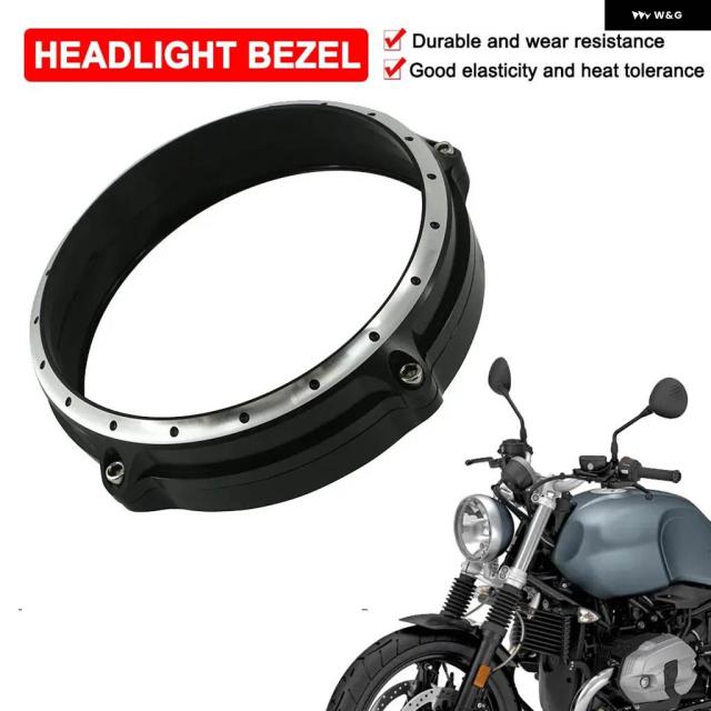 BMW R9T用 オートバイ ヘッドライト ベゼル リングカバー 2014-2022 2023 R NINE T PURE ABS SCRAMBLER 2017-2023 RNINET /5 2019-2020