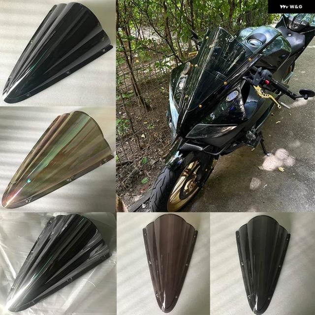 2008年2014年モデル バイク 25 ダブルバブル フロントガラス - 18 ヤマハ YZF-R125フロントウィンド ディフレクター フロントガラス