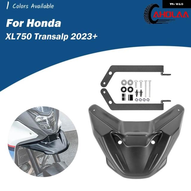 ホンダ XL750 XL 750 トランザルプ 2023-2025 アクセサリー用モトサイクルフロントフェンダービークエクステンダー フェアリング カウルノーズエクステンションカバー