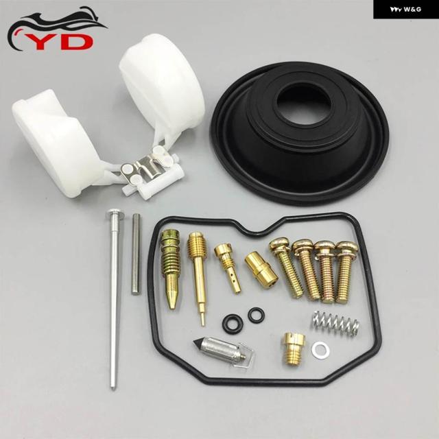 カワサキ ZL400エリミネーターZL 1986-1994年モデル用 キャブレター リペアキット 部品フロートダイアフラム付き