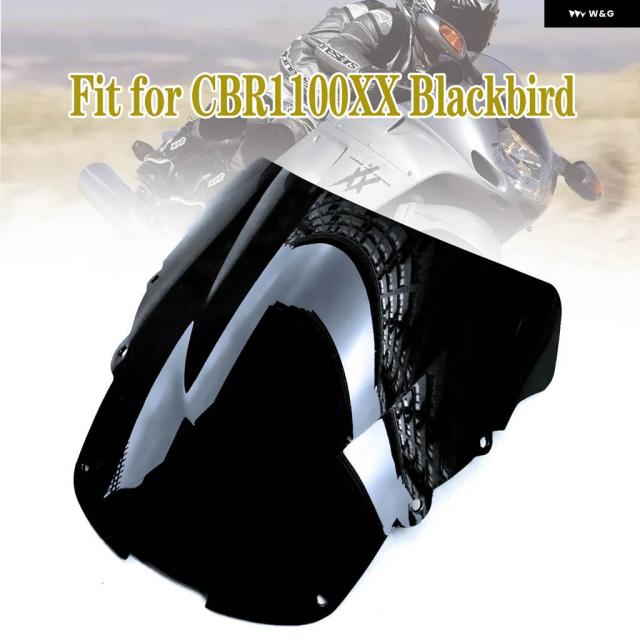 ホンダ 1997 - 2007 CBR1100XX ブラックバード ダブルバブル バイク フロントガラス CBR 1100XX 1998 1999 2000