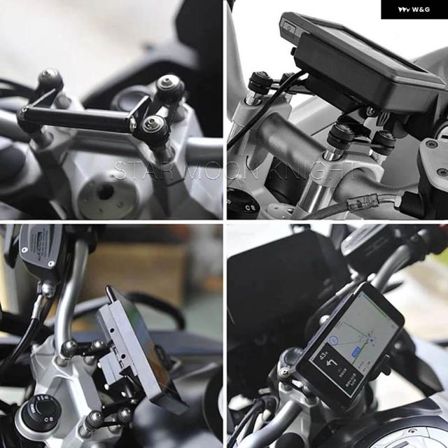 BMW R 1200RS R1200R F850GS F800GS F750GS F700GS F700GS GPSナビゲーション ブラケット ホルダー 12MMクロスバー アダプター_5