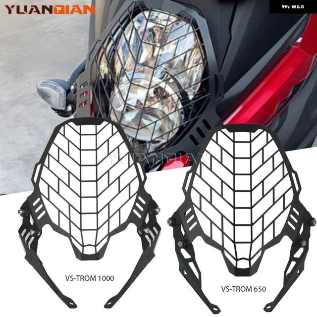 スズキ V-ストーム650 1000 DL650 DL1000 VSTROM VSTROM650 2017-2019 - 21 ヘッドライト ガード プロテクター グリル カバー バイク
