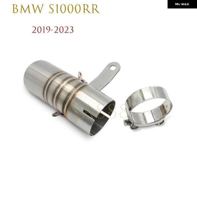 BMW S1000RR 2019 - 23 エスケープスリップオン バイク マフラー ミドルリンク パイプ 60MM S1000RR排気