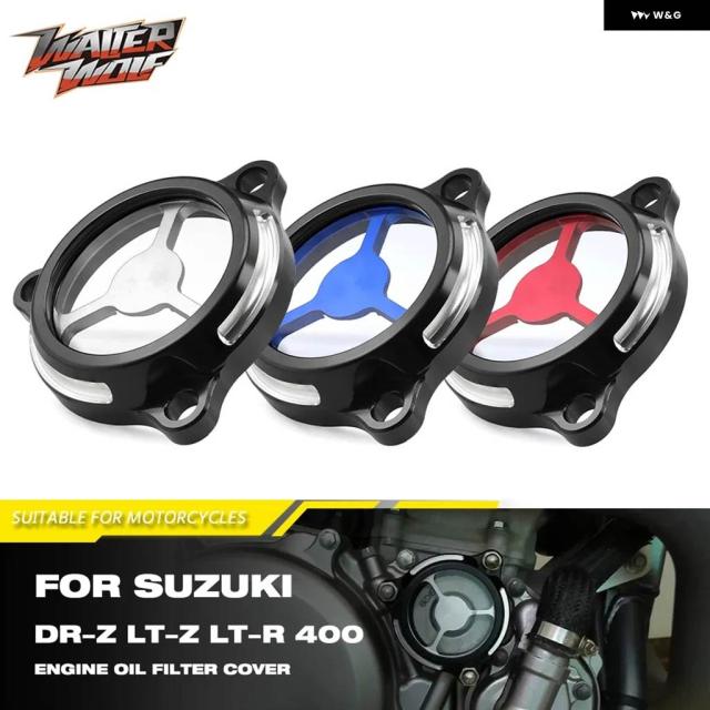 スズキ DR-Z 400 LT-Z400 LT-R450 2000-2023 モトクロス エンジン オイル フィルター キャップカバー DR-Z400 DRZ LTZ 400 LTR450 UH/UX/UC 125 150
