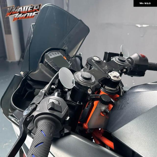 360度リアビューミラー スズキ ヤマハ ホンダ ドゥカティ CFMOTOせつ然たる 広広とした領域 変数 手持ち部分赤ちょうちん 鏡鑑 リム受け答え