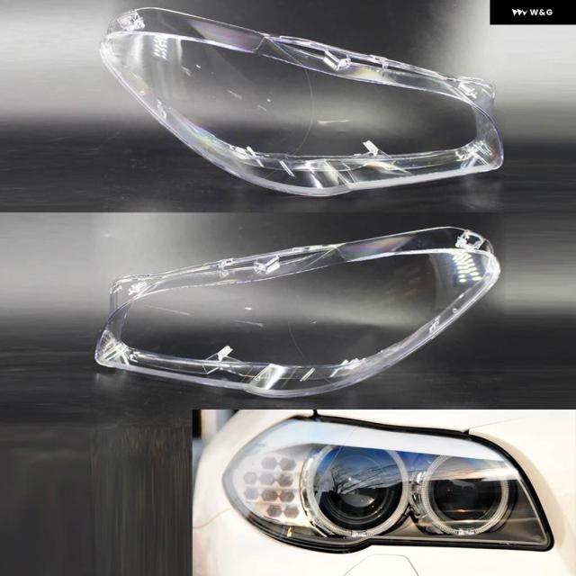 BMW F10 F18 2010-2017 5シリーズ車用 フロント ヘッドライト レンズ カバー シェル ヘッドランプ クリア