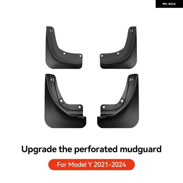 テスラ ひな型3Yハイランドジュニパー2021-年用4平和条約前リアマッド 下げ翼 テスラ 向こう正面後押し どろ除け プロテクター 付属品