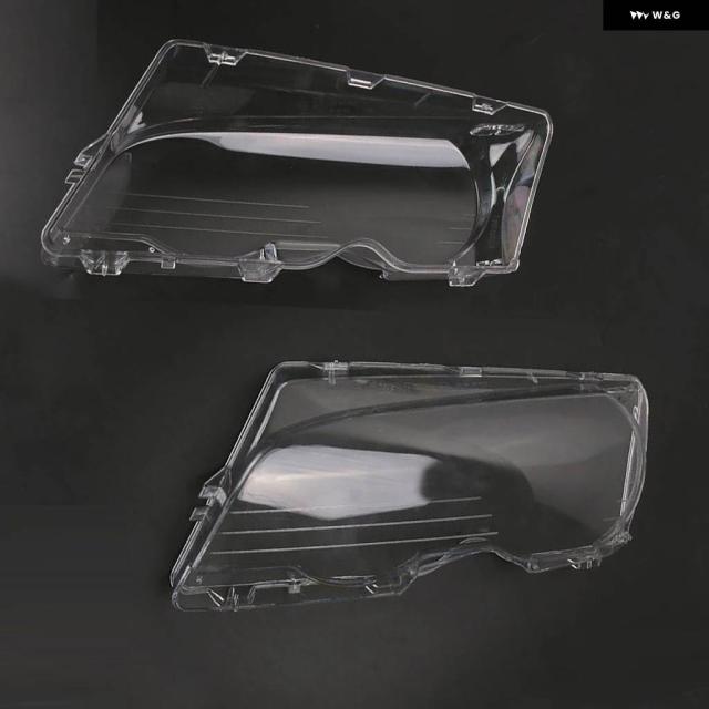 BMW 3シリーズ E46 2DR 1999-2003 M3 2001-2006 2ドア車用 ヘッドライト クリアレンズ カバー ヘッドランプ シェル