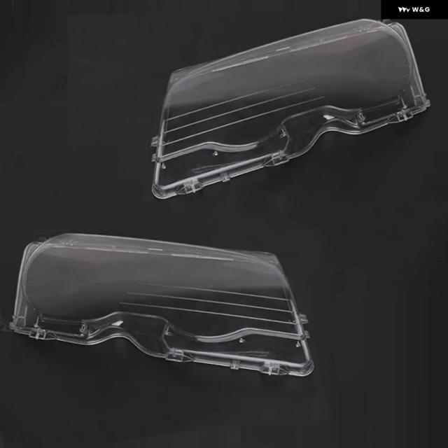BMW 3シリーズ E46 2DR 1999-2003 M3 2001-2006 2ドア車用 ヘッドライト クリアレンズ カバー ヘッドランプ シェル_2