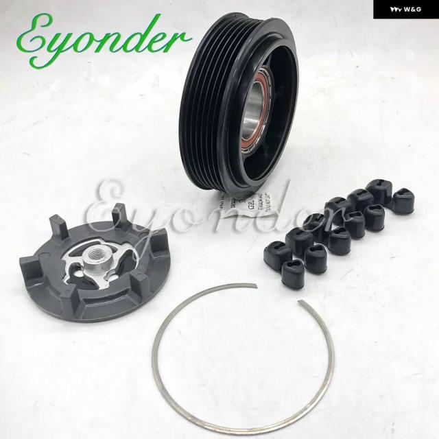 スコダファビア VW ポロシート用 エアコン コンプレッサー クラッチ プーリー コルドバ イビサ アウディ A2 1.4 6Q0820808 6Q0820808F 447150-2224 6Q0820803E