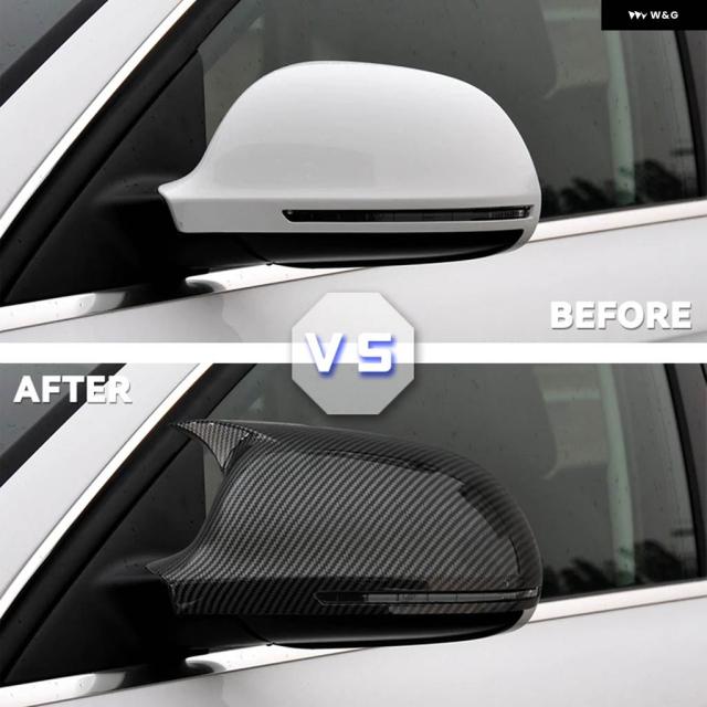 アウディ A4 S4 A5 S5 B8 8T用ペアサイドサイドミラー カバー 2009-2012 2010 サイドミラー キャップカーアクセサリー_1