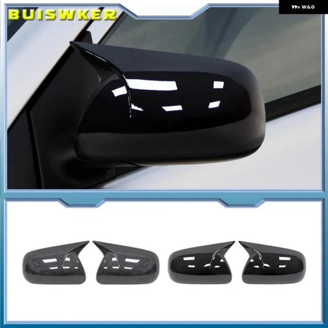 トヨタ カローラ 2007-2013 VIOS YARISセダンP90 2008-2013 車用リアビューミラー はABSカーボングロスブラックを覆って