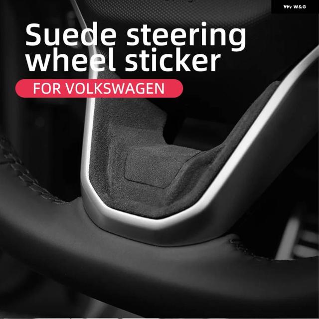 ステアリングホイール トリム カバー イタリア スーパースエード フォルクスワーゲン フォルクスワーゲン ID3/ID4/ID6 ゴルフ 8 GOLF8 MK8 CC トゥアレグターンファーアクセサリー