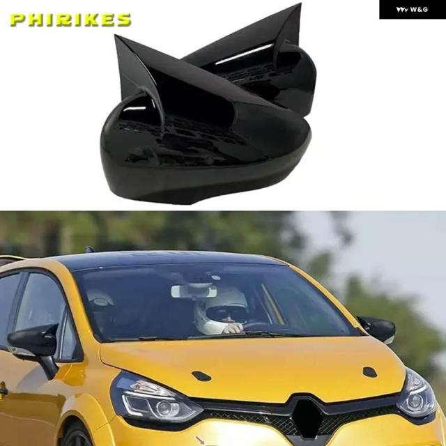 ルノーCLIO 4 MK4/CAPTUR/ZOE 2012年モデル - 2019年17月型リアビューサイドミラー カバー ウイング キャップドアシェル トリム