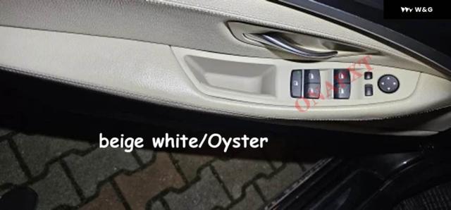 BMW 5シリーズF10 F18 2010-2016年モデル 左ハンドル 7件 ベージュブラックカーボンフロント 左ハンドル 席 アームレスト パネル 内側 ドアハンドル プル_4