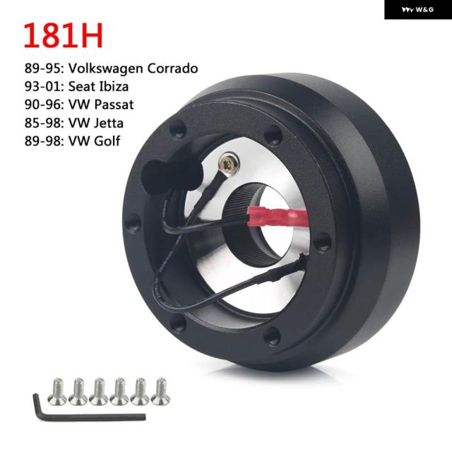 181Hレーシング ステアリングホイール ショートハブ アダプター VW ゴルフ /ジェッタ/ パサート /シートイビザ/ フォルクスワーゲン コラード