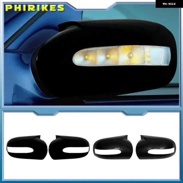 メルセデス ベンツ EC クラス W211 W203 2001-2007 リアビューサイドミラー カバー ウイング ミラー キャップ トリム_1