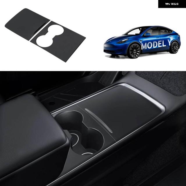 YZ TESLA MODEL 3 Y 2021-2024 カーセンター コンソール ステッカー フィルム カーボンプロテクト セントラル コントロール カバー 車内アクセサリー