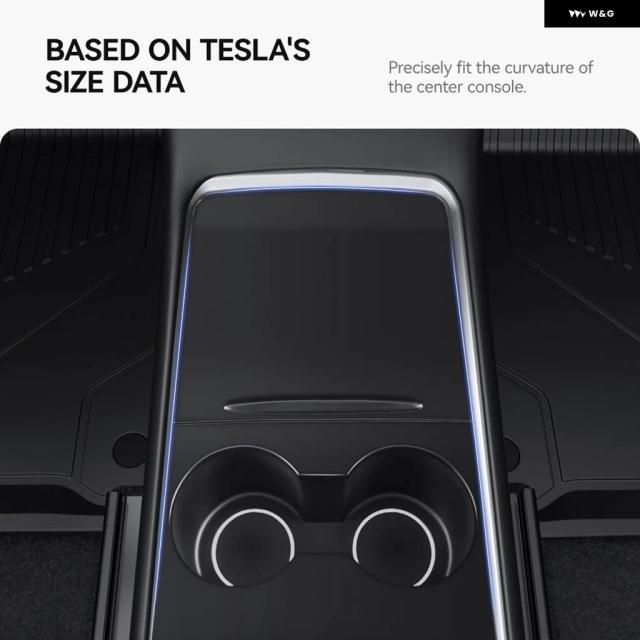 YZ TESLA MODEL 3 Y 2021-2024 カーセンター コンソール ステッカー フィルム カーボンプロテクト セントラル コントロール カバー 車内アクセサリー_2