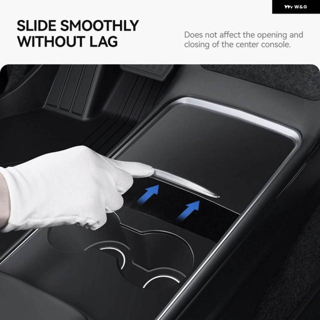 YZ TESLA MODEL 3 Y 2021-2024 カーセンター コンソール ステッカー フィルム カーボンプロテクト セントラル コントロール カバー 車内アクセサリー_3