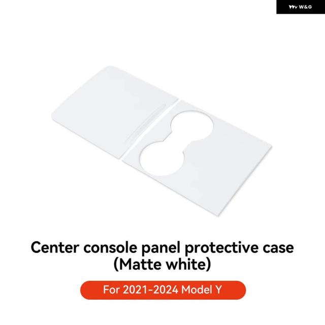 YZ TESLA MODEL 3 Y 2021-2024 カーセンター コンソール ステッカー フィルム カーボンプロテクト セントラル コントロール カバー 車内アクセサリー_6