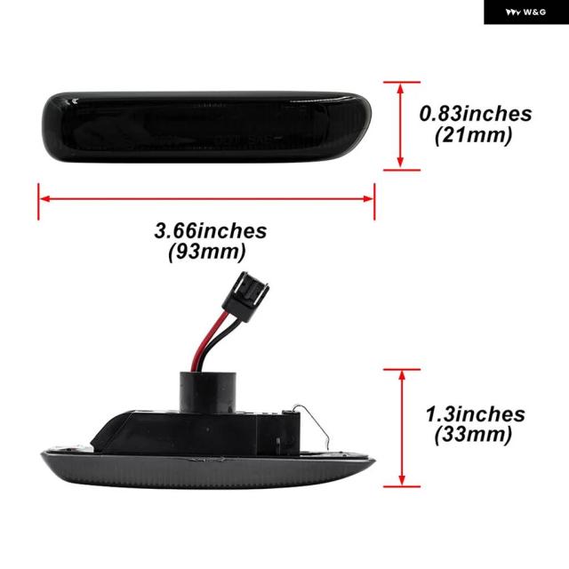 BMW E46 3シリーズ用スモークLED ウインカーランプ 1998-2006 316I 328I 320I 325I 330I M3 318D 320D 330D 316TI 328TI 325TI_3
